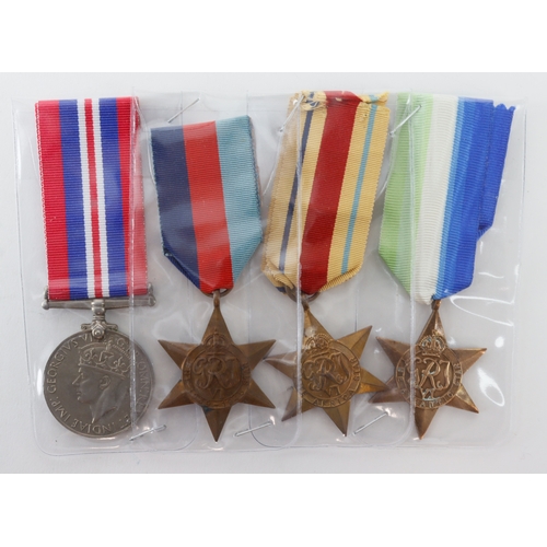 441 - Atlantic star, Africa star, 39-45 star and War medal.