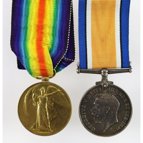 449 - BWM & Victory Medal (177491 Spr J R Simpson RE)