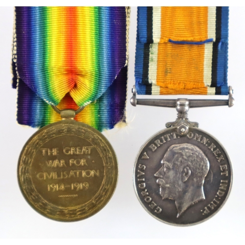 452 - BWM & Victory Medal (216890 Gnr G Parish RA)