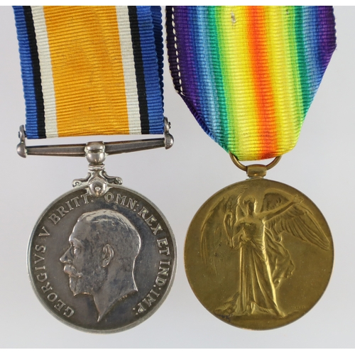 457 - BWM & Victory Medal (3265 Pte W T Watts Devon R)