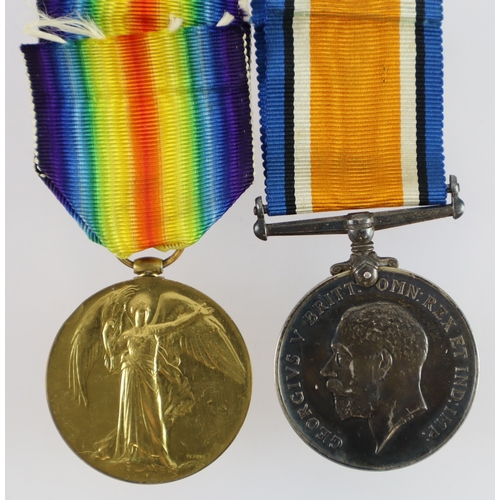 458 - BWM & Victory Medal (32842 Cpl H J Martyn RAF) born Highbury, London