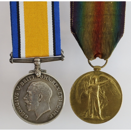 461 - BWM & Victory Medal (39561 Pte J B Simpson North'D Fus)