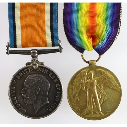 469 - BWM & Victory Medal (57560 Pte T Davies R.W.Fus) served 3rd Bn