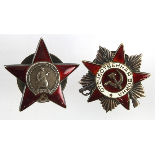 595 - Russia - Order Patriotic War No '5917458', and Order of the Red Star No '2243759' ?  (2)