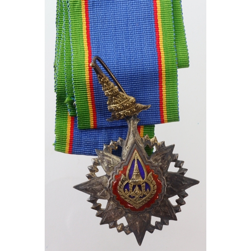 603 - Thailand Order of the Crown Commanders neck badge.