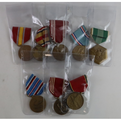 612 - US military medals collection of eight various types.