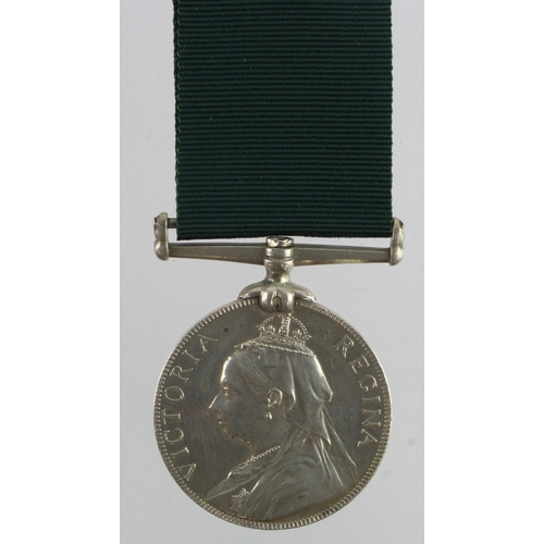 616 - Victorian Volunteer Force long service medal unnamed as issued.