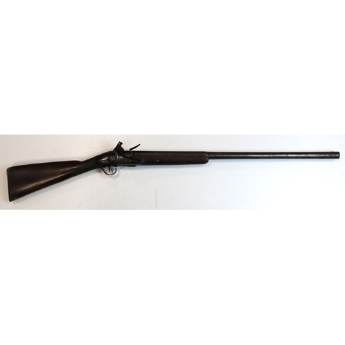 64 - Musket: A flintlock 6 bore shotgun, converted from a flintlock musket. Barrel 30.5