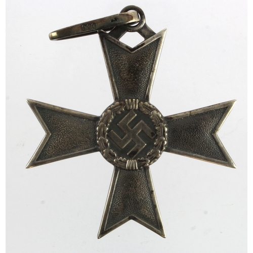 676 - German 3rd Reich Knights Cross to the War Merit Cross without Swords by Deschler & Sohn, Munchen, si... 