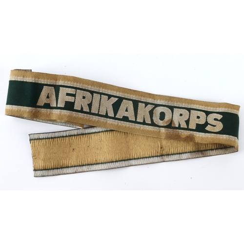 704 - German Afrika Korps Bevo armband.