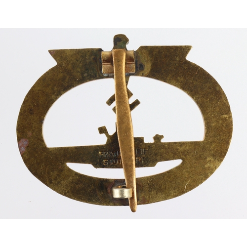 769 - German Kriegsmarine U-Boat badge, maker marked.