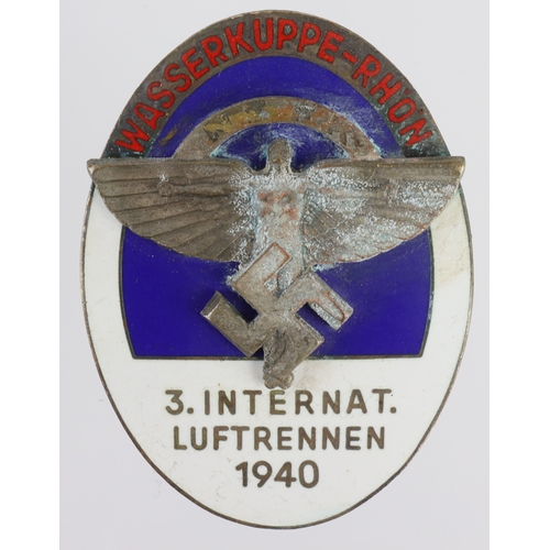 778 - German Luftrennen 1940 NSFK enamel badge.