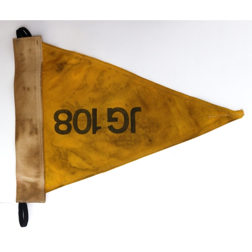 792 - German Luftwaffe Pennant for JG 108, service wear.