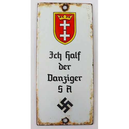 837 - German SA Danziger wall plaque.