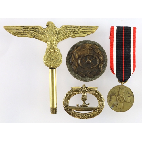 910 - German WW2 collection of medals, badges etc.