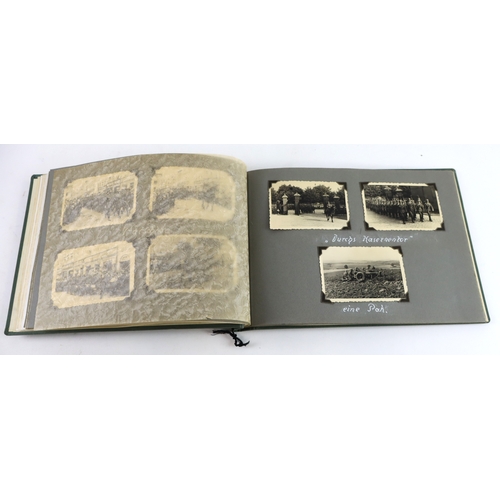 931 - German WW2 Photo album of 10. Komp. Inf. – Rgt.28. With an eagle to the front containing some very g... 