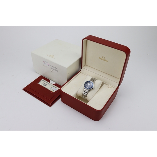 535 - Omega Seamaster Professional 300m stainless steel ladies quartz wristwatch, ref. 2583.80.00, purchas... 