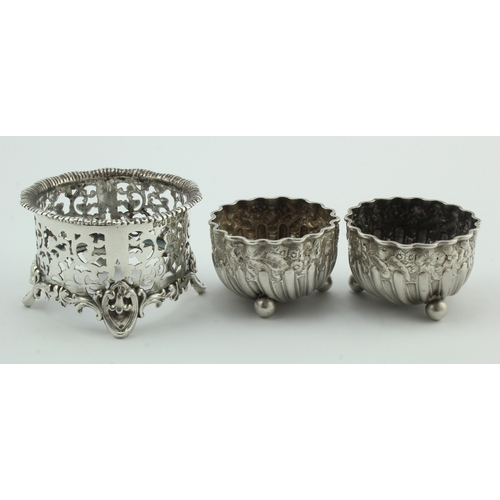 751 - Matching set of four un-initialled silver napkin rings, three hallmarked for C&N Birm. 1961 and one ... 