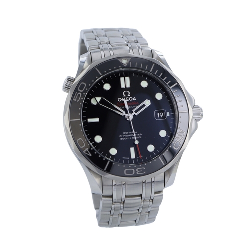 530 - Omega Seamaster Co-Axial stainless steel gents automatic wristwatch, ref. 212.30.41.20.01.003, purch... 