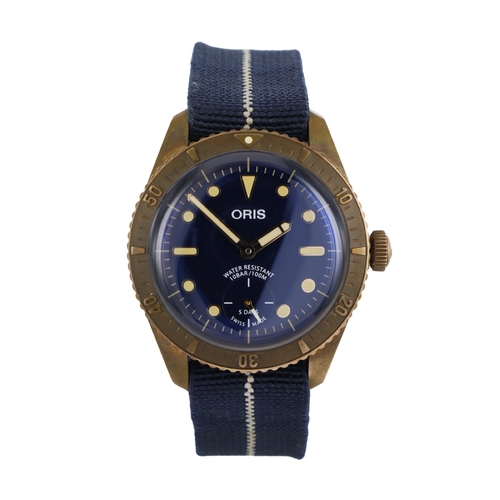 539 - Oris Carl Brashear Limited Edition bronze and steel gents automatic wristwatch, ref. 7764-3185. The ... 