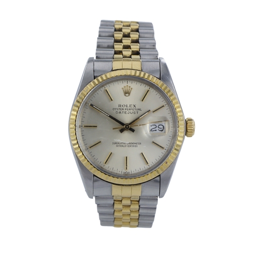 546 - Rolex Oyster Perpetual Datejust gents bi-metal wristwatch, ref. 16013, serial. 9121xxx, circa 1985. ... 