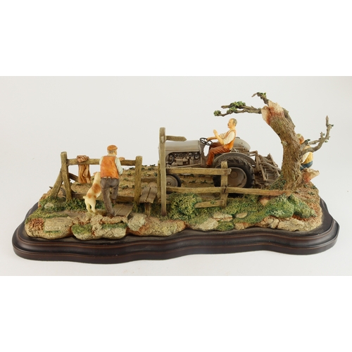 59 - Country Artists 'Lightly Does it' model, depicting a tractor within a farm yard scene, no certificat... 