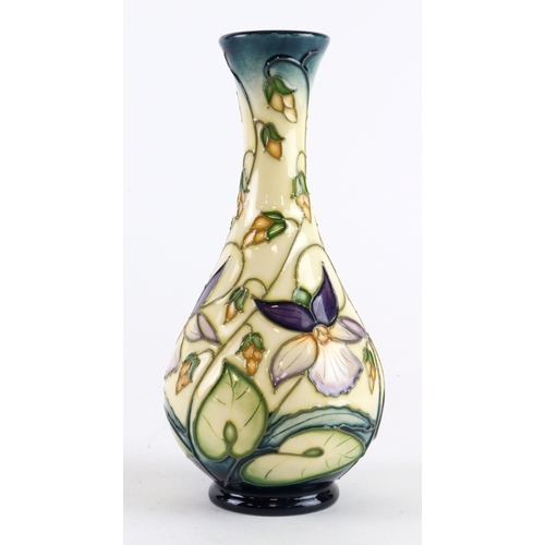 92 - Moorcroft Sweet Thief pattern vase, designed by Rachael Bishop, makers marks to base, height 16.5cm ... 