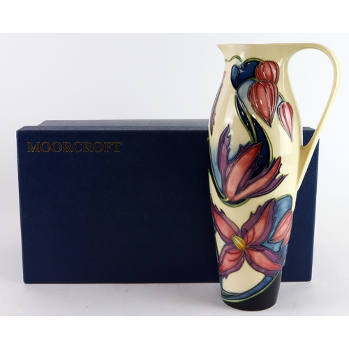 93 - Moorcroft Wyevale pattern jug, designed by Philip Gibson, makers marks to base, height 27cm approx.,... 