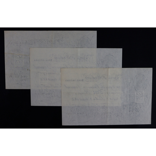 100 - O'Brien 5 Pounds (B276) dated 3rd August 1956 (3), a consecutively numbered run of 3 notes, final ye... 