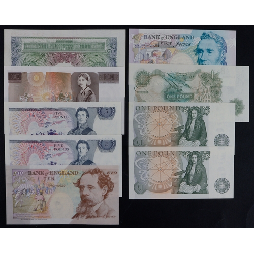 157 - Bank of England (9), Beale 1 Pound 1950, Page 1 Pound 1970, 1 Pound 1978 (2), 5 Pounds 1973 (2), Som... 