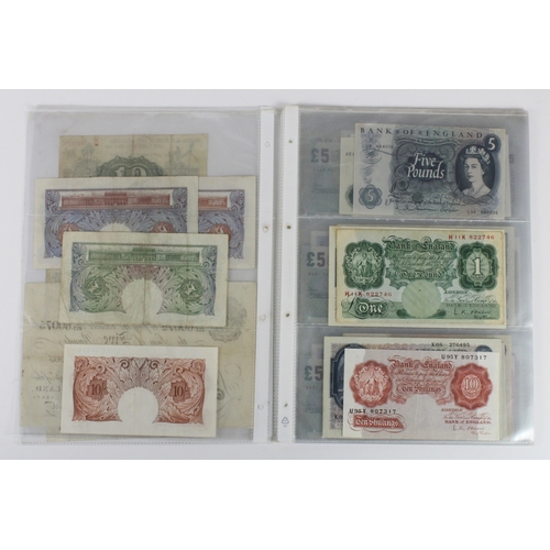 161 - Bank of England and Treasury (57), Warren Fisher 10 Shillings & 1 Pound, Bank of England range from ... 