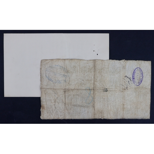 181 - Lynn Regis & Norfolk Bank 5 Pounds dated 13th October 1884 (an earlier date and partnership), No. B8... 