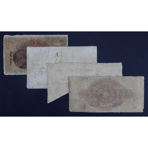 191 - Provincial Banks (4), Yeovil Old Bank, Somersetshire 1 Pound dated 1815, serial No. 191 for John Dan... 