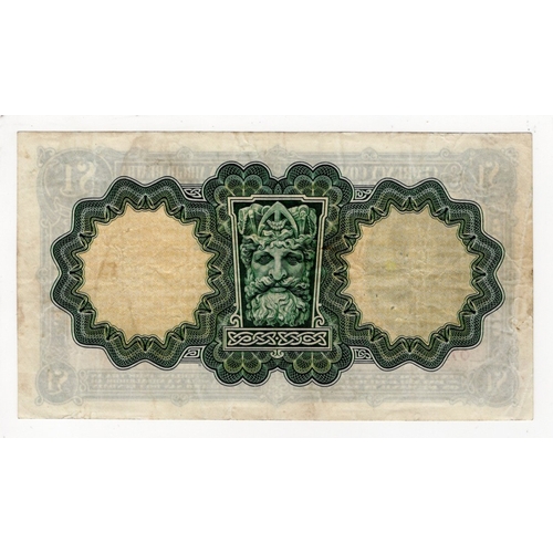 237 - Ireland Republic 1 Pound Lady Lavery dated 12th March 1937, Currency Commission rarer early date of ... 