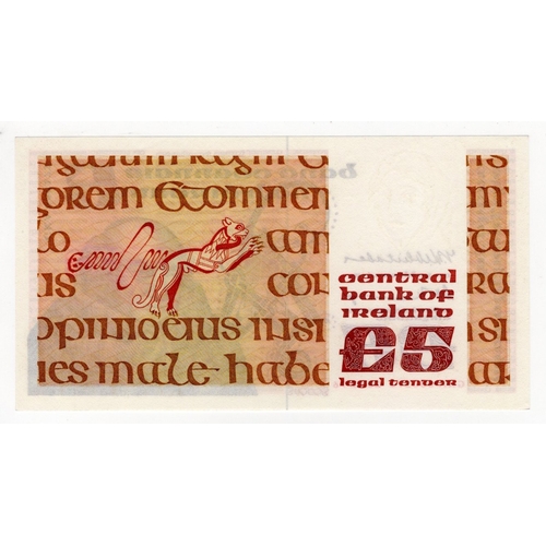 246 - Ireland Republic 5 Pounds dated 26th February 1976, first date and prefix of issue, a LOW NUMBER fir... 