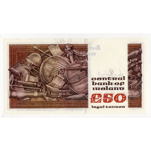 250 - Ireland Republic 50 Pounds dated 5th November 1991, last date of issue, serial GLD 216937 (PMI LTN84... 