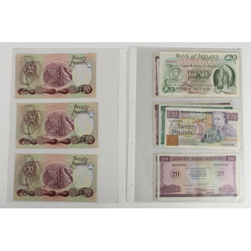 272 - Northern Ireland (11), Allied Irish Banks 20 Pounds (3) dated 1st January 1990, Bank of Ireland 20 P... 