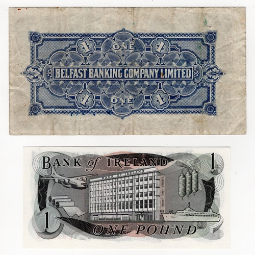 274 - Northern Ireland (2), Belfast Banking Company 1 Pound dated 9th November 1939, serial E/Q 7017 (PMI ... 