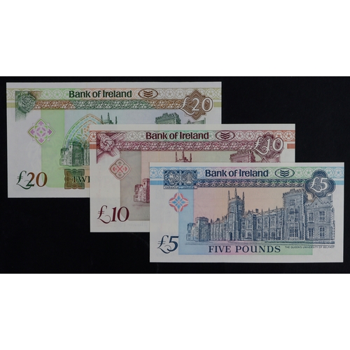 278 - Northern Ireland, Bank of Ireland (3), 20 Pounds dated 9th May 1991, 10 Pounds dated 14th May 1991, ... 