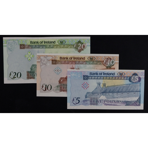 279 - Northern Ireland, Bank of Ireland (3), 20 Pounds, 10 Pounds & 5 Pounds all dated 1st January 2013, s... 