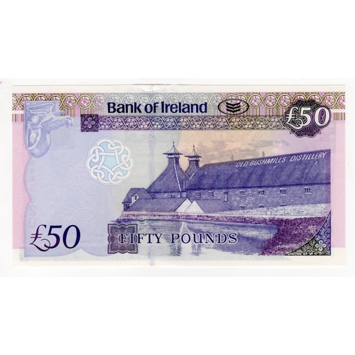 284 - Northern Ireland, Bank of Ireland 50 Pounds dated 1st January 2013, signed Stephen Matchett, first p... 