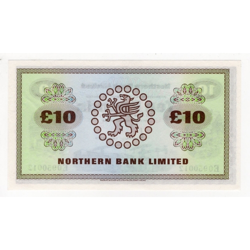 301 - Northern Ireland, Northern Bank Limited 10 Pounds dated 1st January 1978, signed J.B. Newland, seria... 