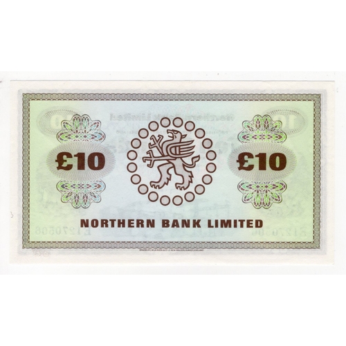 303 - Northern Ireland, Northern Bank Limited 10 Pounds dated 1st March 1981, signed W. Erwin, serial E127... 