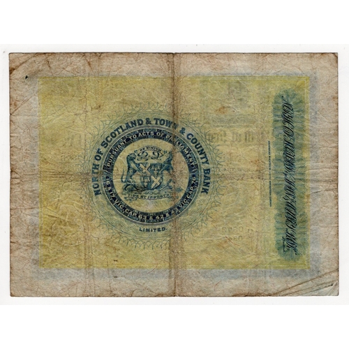 365 - Scotland, North of Scotland & Town & County Bank 1 Pound dated 1st March 1918, OVERPRINTED 'now the ... 