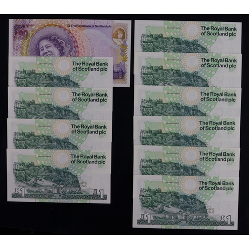 368 - Scotland, Royal Bank of Scotland (11), 20 Pounds dated 2000, Commemorative 100th Birthday of the Que... 