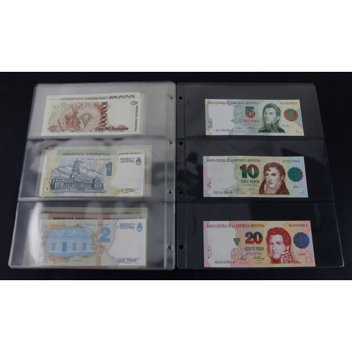 390 - Argentina (25), a very high grade group in album sleeves, date range 1948 - 1992, denominations 50 C... 