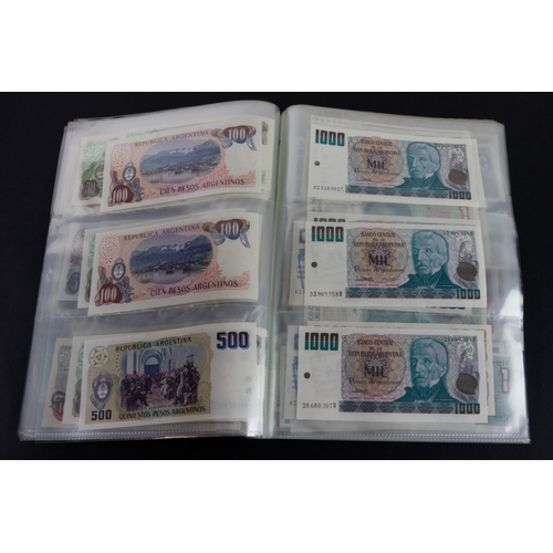 392 - Argentina (280), a collection ranging from 1970 to 1991 and denominations from 1 Peso to 10000 Pesos... 