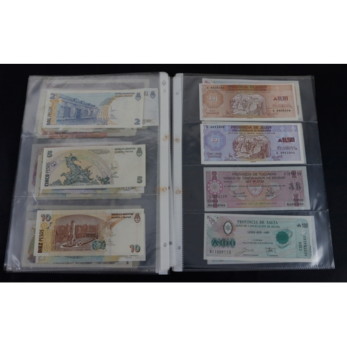 393 - Argentina (37), a collection in album sleeves, date range 1935 - 2003, denominations 50 Centavos to ... 