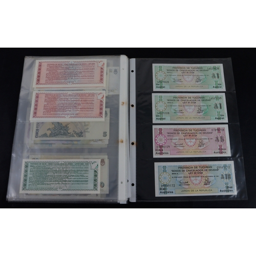 393 - Argentina (37), a collection in album sleeves, date range 1935 - 2003, denominations 50 Centavos to ... 