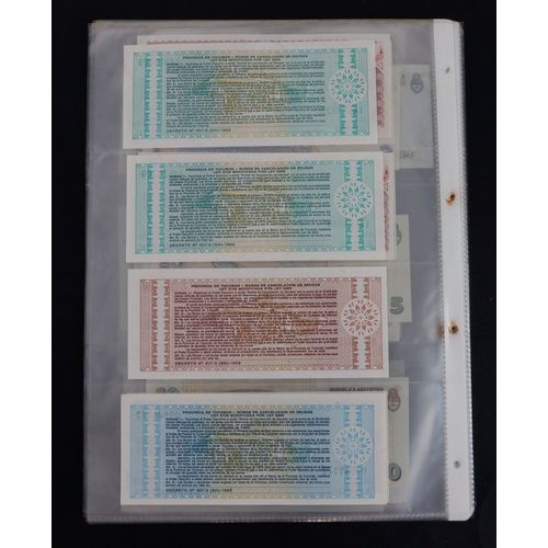 393 - Argentina (37), a collection in album sleeves, date range 1935 - 2003, denominations 50 Centavos to ... 